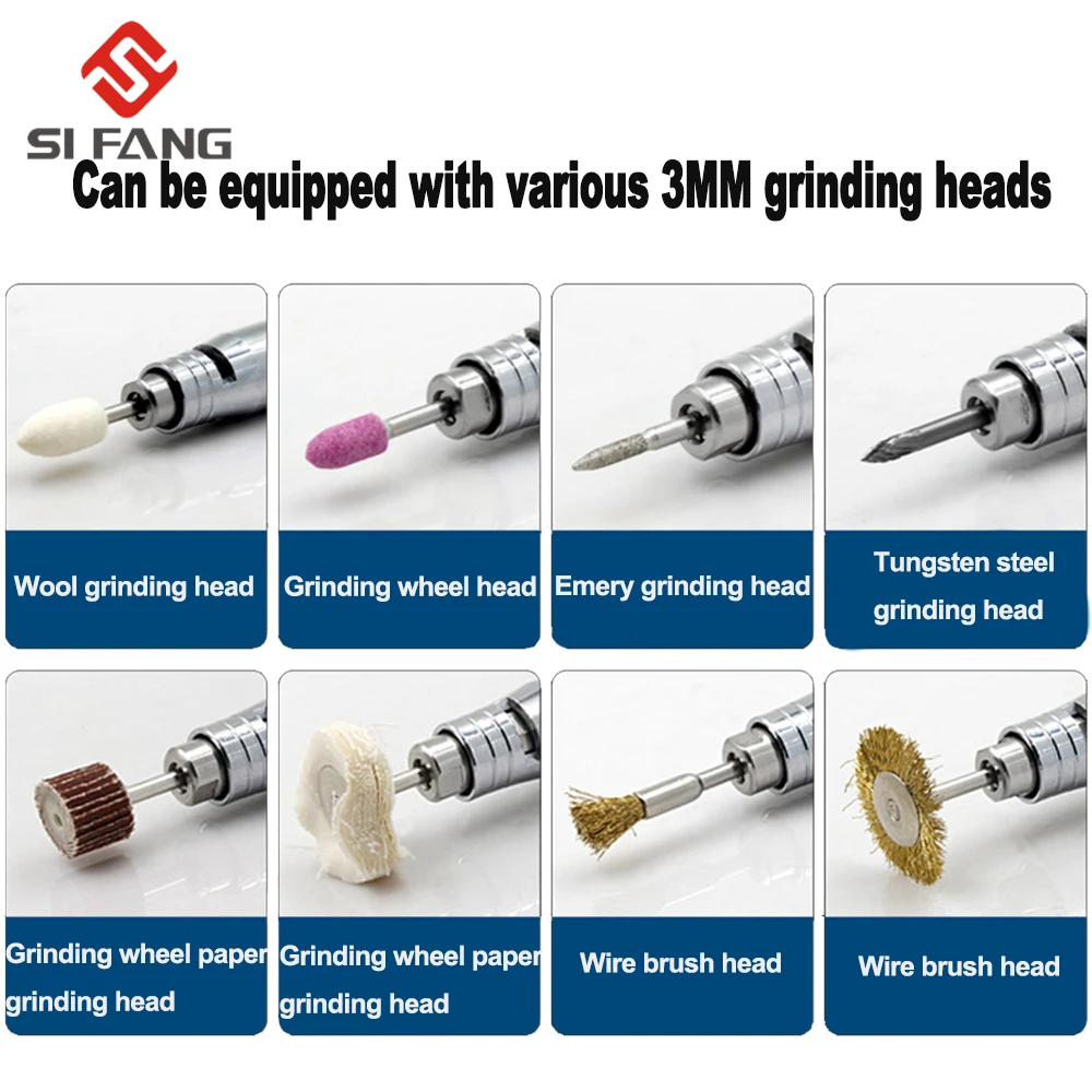 3mm&2.38mm  Air Pencil Die Grinder Micro Pneumatic Kit Air Pressure Grinder Polish Engraving Dremel Tool High Quality