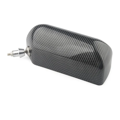 Imagen 2 del producto 2psc nuevo espejo retrovisor Universal Retro para coche estilo F1 cuadrado artesanal con superficie de espejo azul soporte de Metal espejo retrovisor