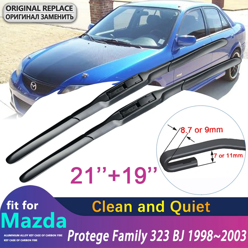 

for Mazda Protege Family 323 BJ 1998~2003 1999 2000 2001 2002 Windscreen Windshield Wipers Car Wiper Blade Car Accessories