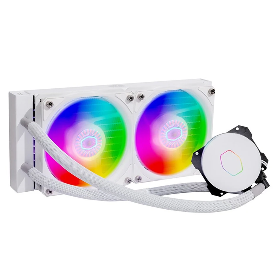 Imagem -05 - Cooler Master-refrigeração Líquida com Controlador Ventilador Cpu Branco Rgb Endereçável 120 mm 5v Ml240l v2 Argb 2014 1200 Am4