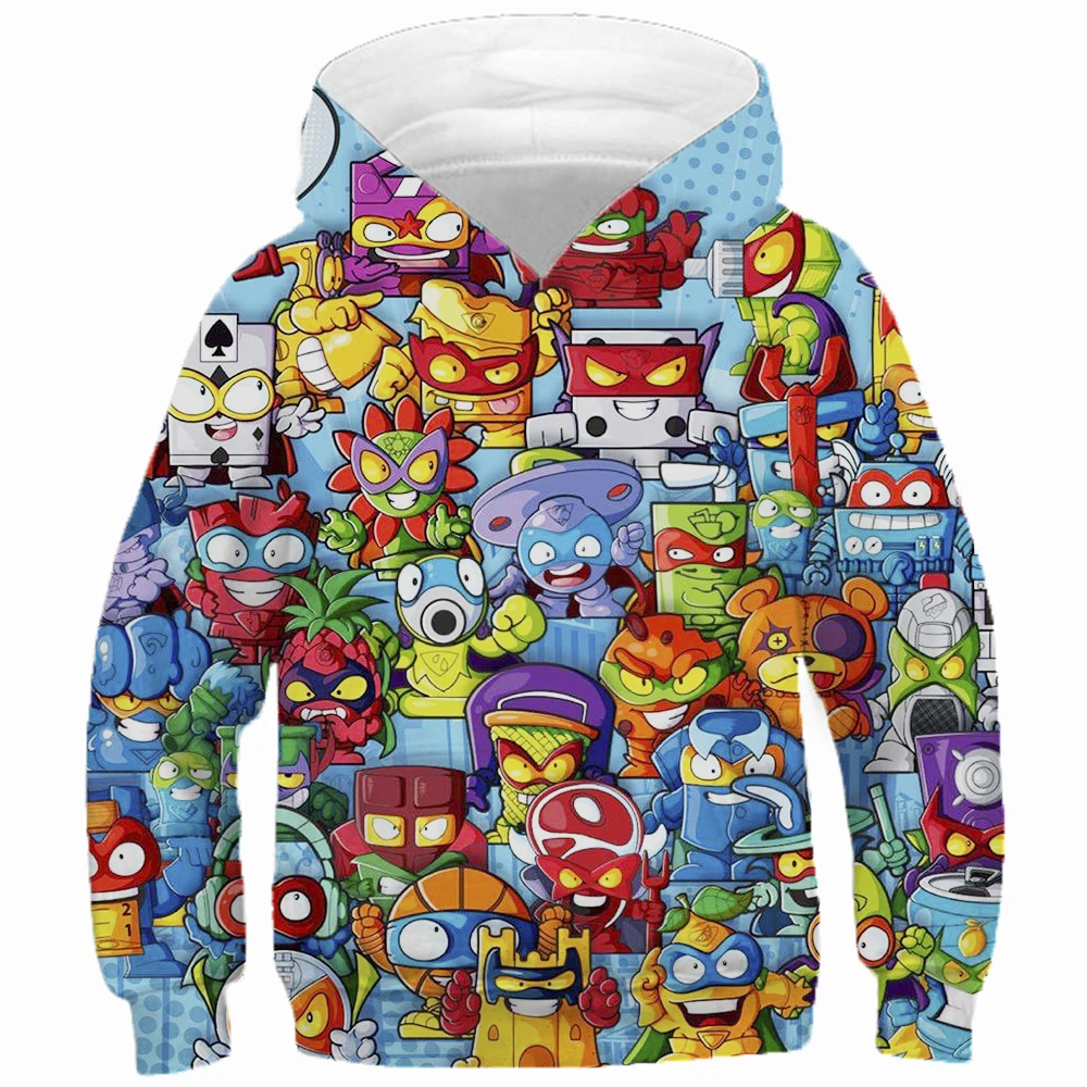 Children Superzings Game Hoodies Super Things Series 6 Zings Boys Girl Child Sweatshirts Kids Clothing Autumn Pullover Clothes