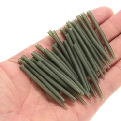Manchons anti-enchevêtrement en caoutchouc pour pêche à la carpe, accessoires de pêcheur, 30/50/100 pièces