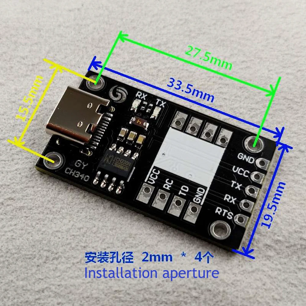 GY-25T 6DOF Tilt Angle Sensor Six-axis Serial Port I2C Gyroscope Acceleration Module GY-USB-TTL-01 USB to TTL Test Tool