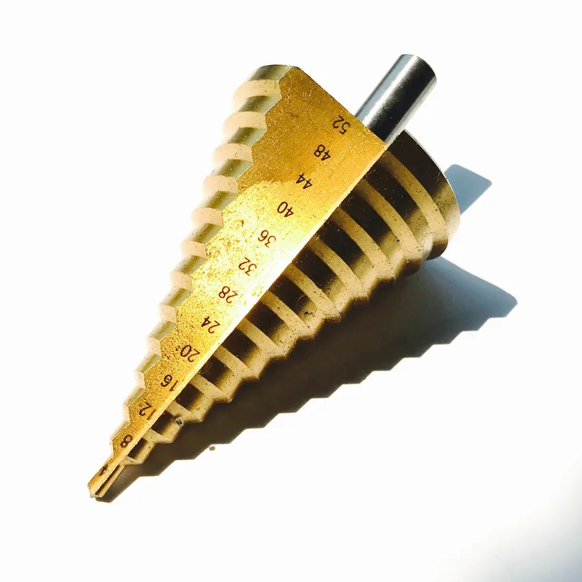 Cost Sale of 1PC HSS4241Made 4-39/4-40/4-42/4-45/10-45mm Step Drill Bit Core Bit Cone Hole Cutter for Steel Hole Opening