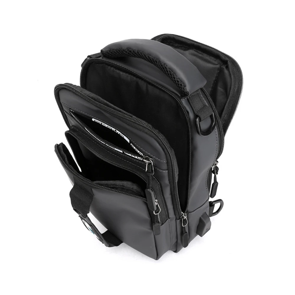 Sac à bandoulière de poitrine multifonction avec Port de chargement USB, sac à dos de randonnée pour hommes et femmes, fourre-tout à bandoulière