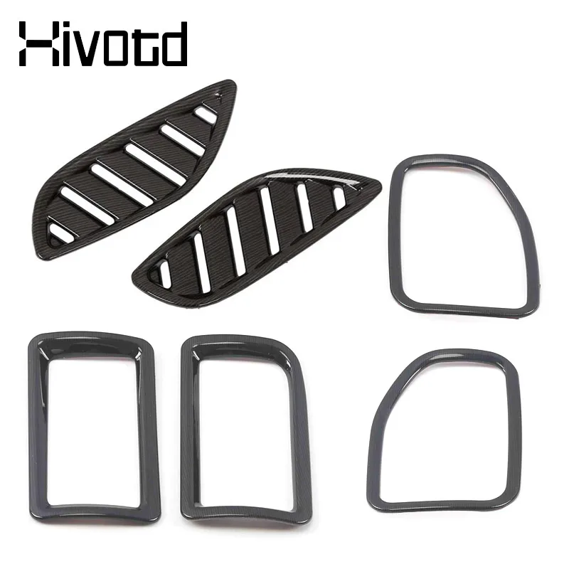 Hivotd Air Outlet Cover Anti-dust Interior Protection Trim Stick Styling Car Accessories For Mitsubishi Outlander 3 2016-2022