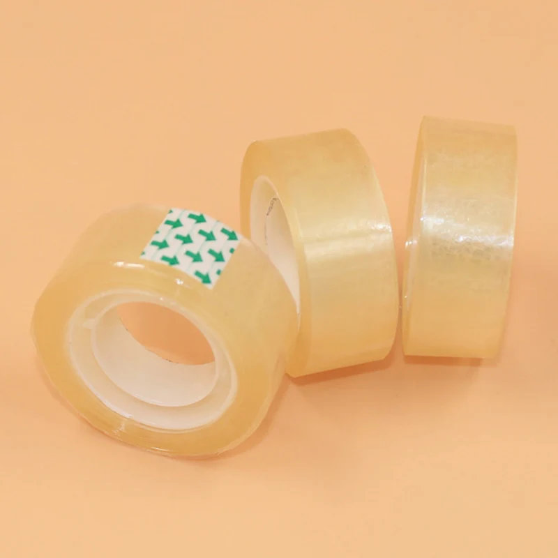 20m Yellow Tape Stationery Seal Tape High School Office Accessories Packaging Self-adhesive Tape Viscidity Stro N8M7