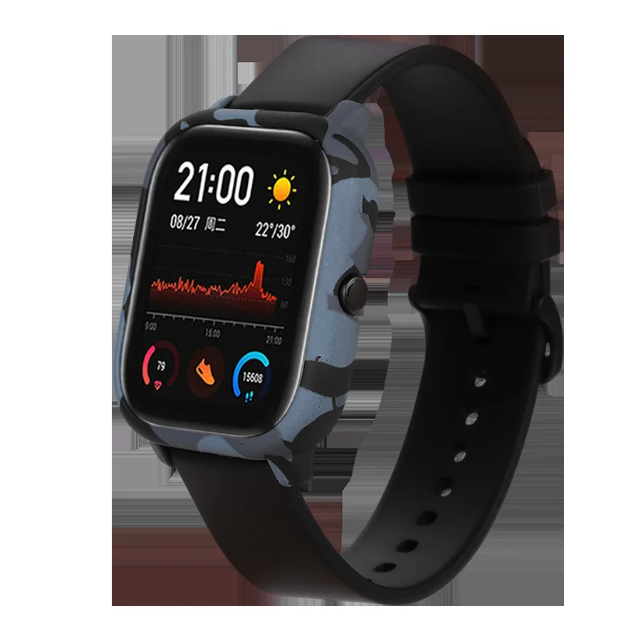 Funda protectora para Xiaomi Huami Amazfit GTS, carcasa rígida para PC, accesorios con correa