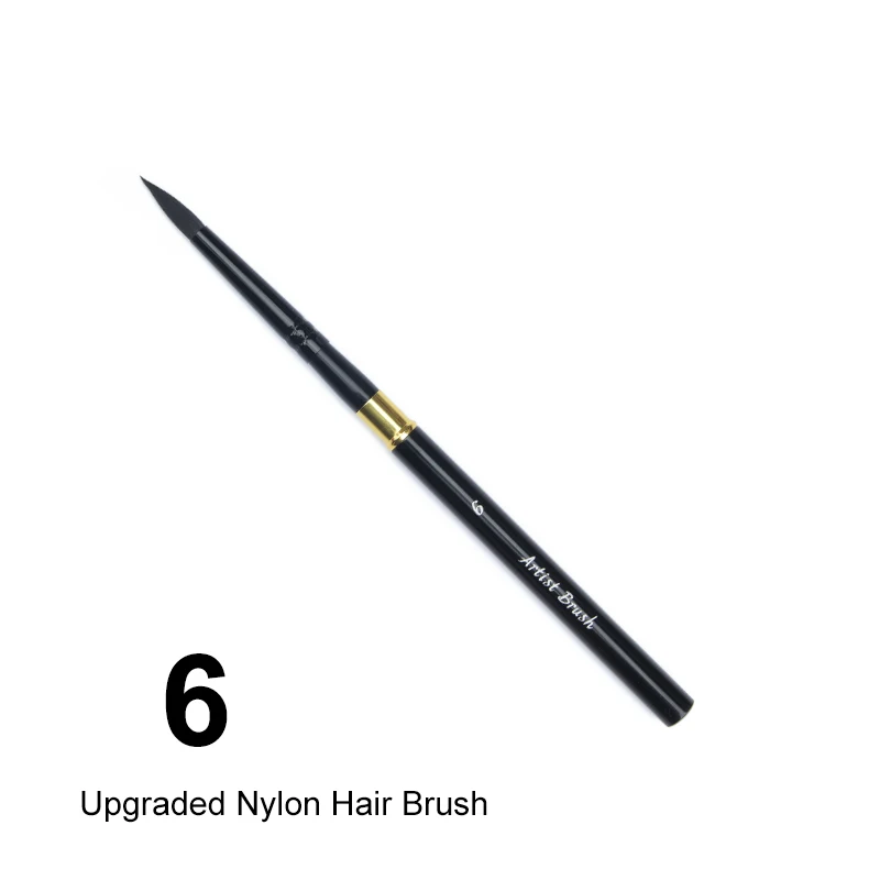 1pc geïmiteerd dier nylon haar kwast hoge kwaliteit kunst schilderborstels artistieke aquarelborstel voor tekenen kunstbenodigdheden