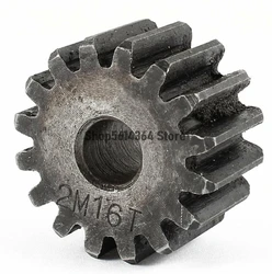 10mm x 35mm x 20mm Module 2 16 Teeth Metal Straight Spur Gear Wheel Gray