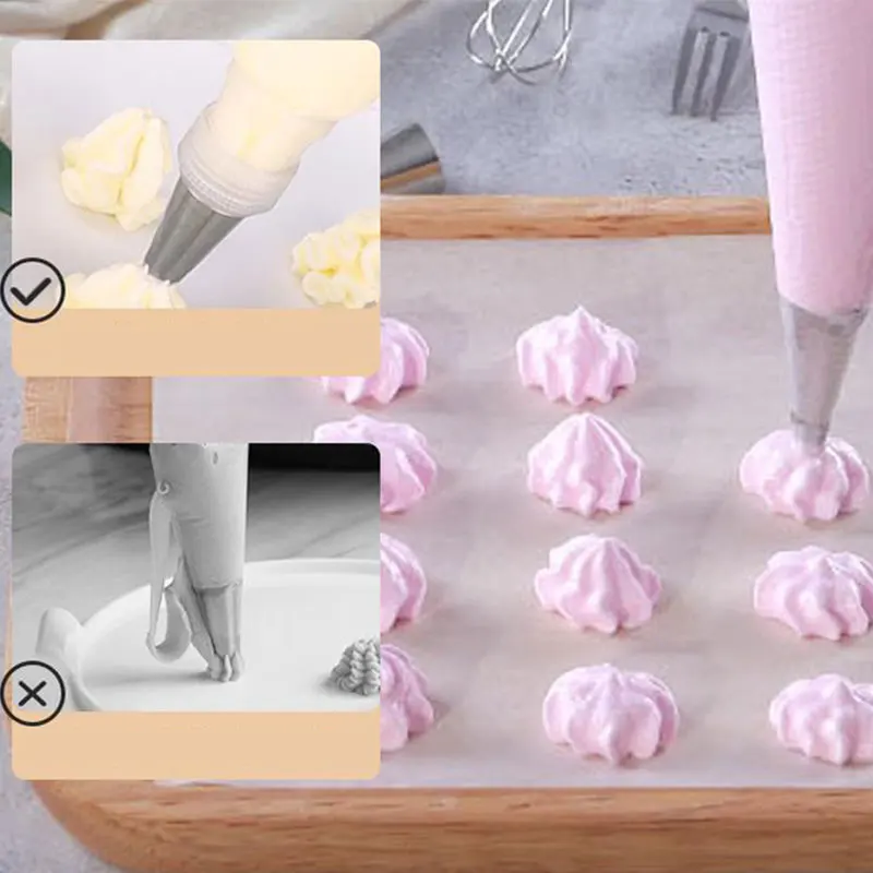 100PCS Pastry Bags Disposable Baking Piping Bag Icing Fondant Cake Cream Kitchen Baking Tools