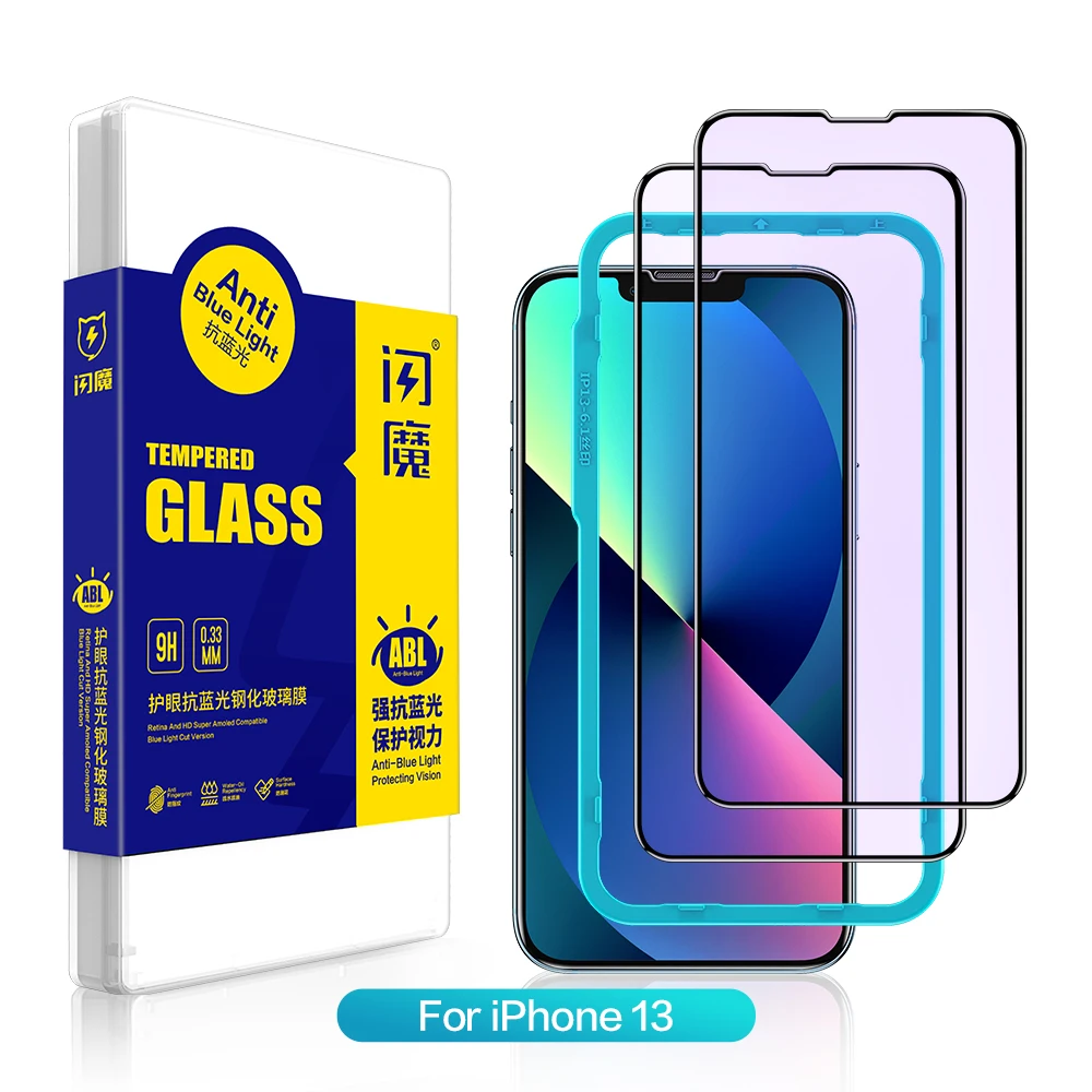 SmartDevil Gehärtetem Glas Screen Protector Für iPhone 13 Pro Max Volle Abdeckung Glas Für iPhone 13 mini Anti Blau Licht