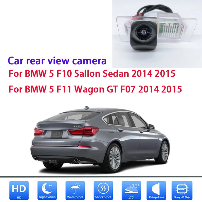 

Reverse Back up Fisheye Line Rear view HD CCD Camera For BMw 5 F10 Sallon Sedan 2014 2015 For BMW SFI1 Wagon GT F07 2014 2015