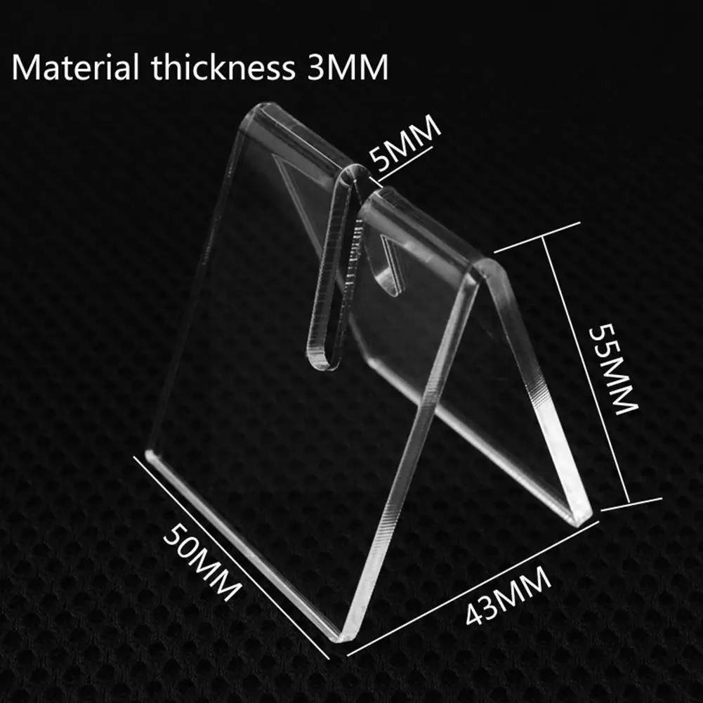 Clear Acrylic Folding Knife Display Stand Holder Pocket Showcase Knives Rack Collectible Small Plates Post Cards Holders B2k8