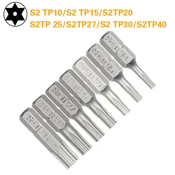 1吋TP10 15 20 25 30 35安全型Torx螺絲起子頭套裝,1/4吋(6.35毫米)六角柄電動螺絲起子頭,適用於電動工具 8 最佳銷售 20號星形螺絲 - №4