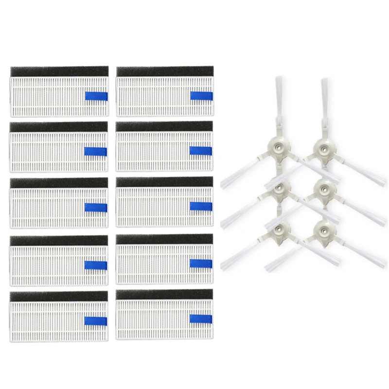 Peças de substituição do filtro da escova lateral hepa para tefal rowenta x-plorer serie 75 rg7687/rr7687wh aspirador robótico