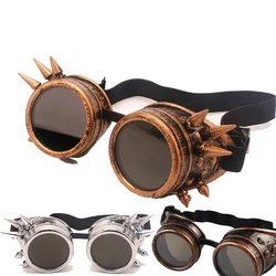 Vintage Style Steampunk Goggles Welding Punk Glasses Party Bar Cosplay Props