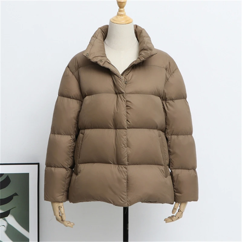 2022 New Winter Light Down Jacket Women Puffer Jacket Slim Warm Down Coats Female Casual Tops Winter Plus Size Parka for Women