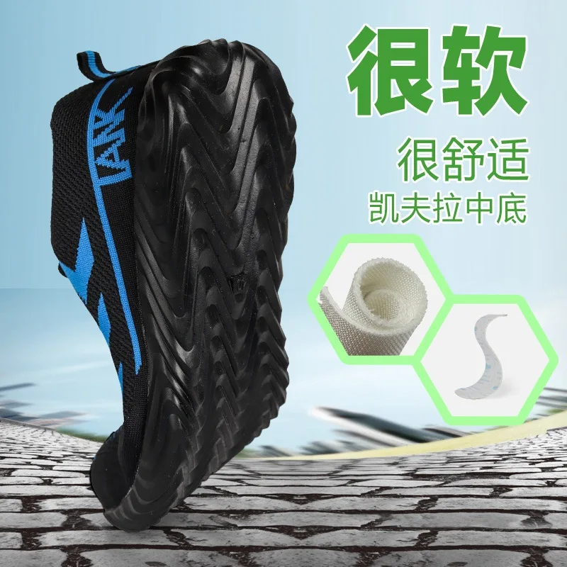 New Safty Shoes Man Working Anti-Smash Breathable Hard-Wearing Work Sneakers Men Casual Shoes Safety Zapatos De Seguridad Hombre