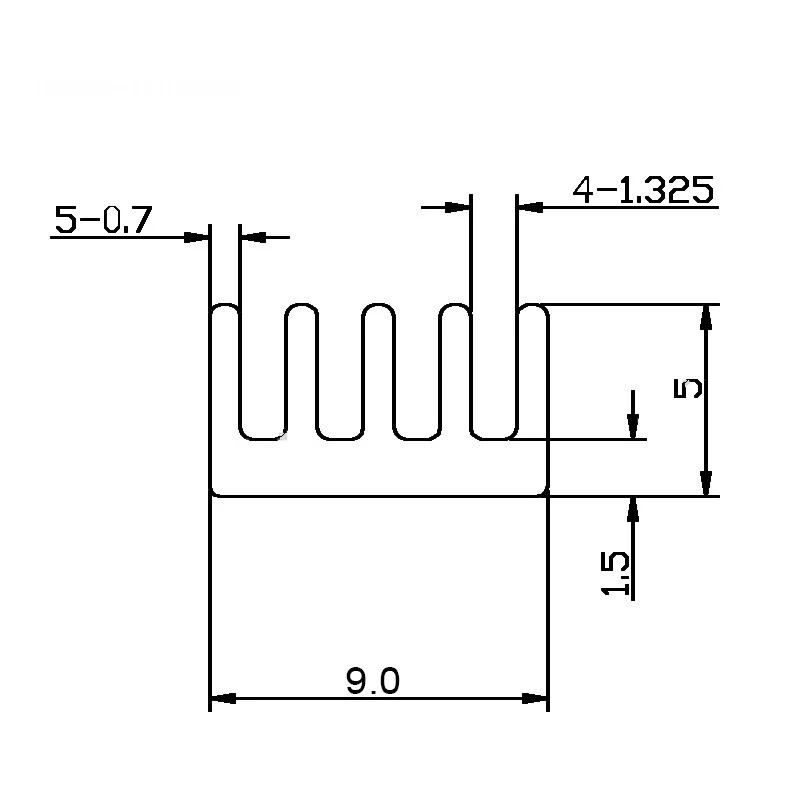 Imagem -04 - Younuon-dissipadores de Alumínio Fita Condutora Térmica Adesivo Dupla Face Dissipador de Calor do Radiador 9*9*5 mm 3000 Pcs