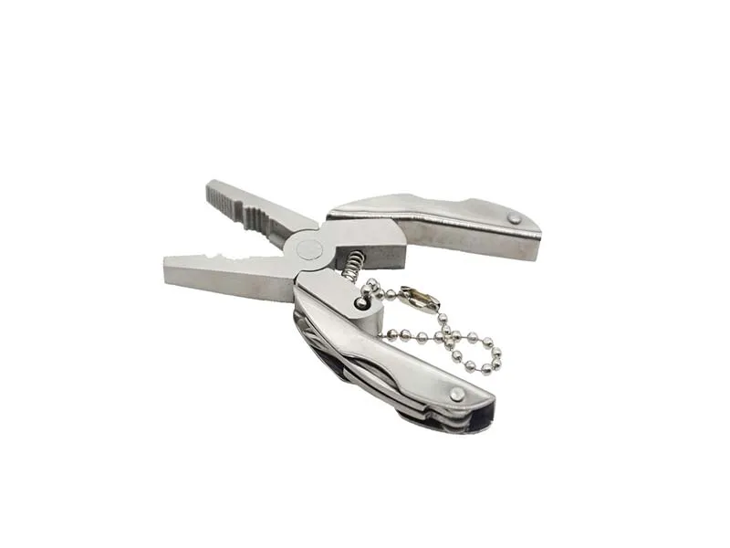 1 piece of multifunctional outdoor pliers portable stainless steel tool pliers keychain screwdriver tool mini pliers hand tool