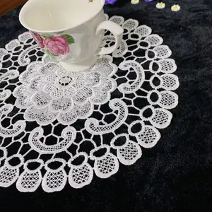 Placemat embroidery of the lace, table treadmill, drink, tea, coffee, drink, wedding, hotel, Christmas, kitchen, new 8 Main Sales Place American Place - №3