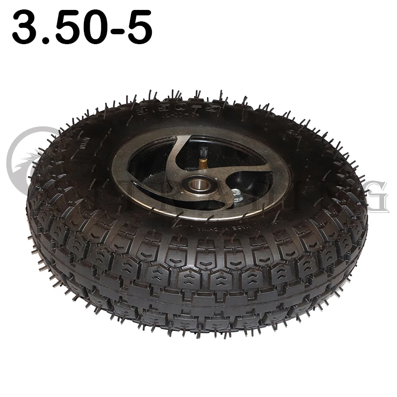 

New Aluminum Alloy Wheel Hub with 3.50-5 Inner Outer Tires for ATV Quad Go Kart Mini Beach Car Gas Scooter Bike