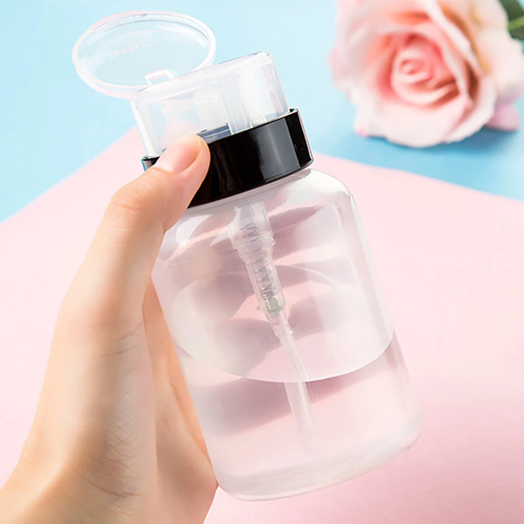 Nail Art Pump Dispenser Nail Art Polish Empty Bottle Container Cleaning Removable 60/100/120/150/180/200ml