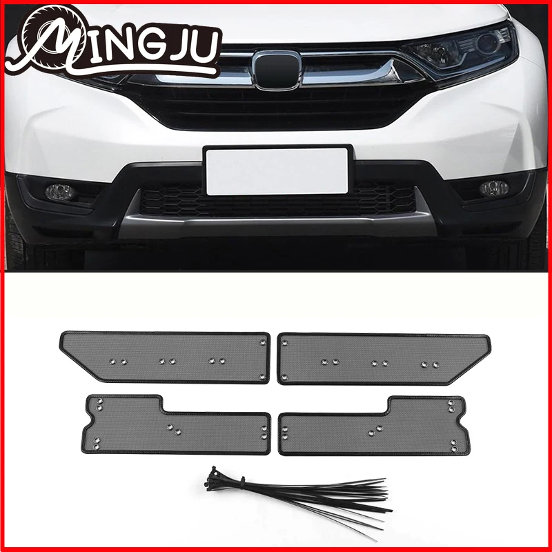 

Car Stainless Insect Screening Mesh Front Grille Net Insert Net For Honda CRV 2017 2018 2019 2020 / 2021 Accessories