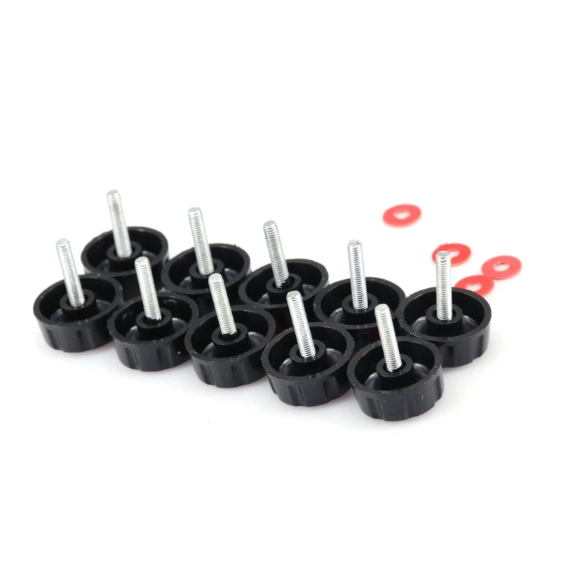 10pcs Universal Fishing Reel Handle Screw Nut Caps Fishing Tackle Tools for Spinning Reel Crank Power Foldable Outdoor