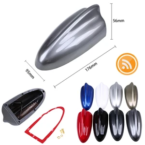 Antena Sirip Hiu Mobil Universal Berima Antena Penambah Sinyal FM / AM Tahan Air untuk Atap Datar Hyundai BMW KIA ABS 8 Warna 10 miniatur kia stonic penjualan terbaik 2019 - №