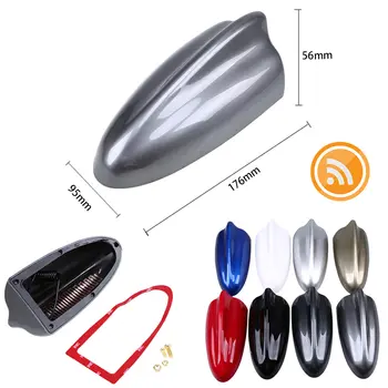 Univerzální anténa Rhyming do auta se žraločími ploutvemi, vodotěsná, FM/AM, vylepšení signálu pro Hyundai BMW KIA, plochá střecha, ABS, 8 barev 12 nejlepší prodej Miniaturní Kia Stonic 2019 - №2