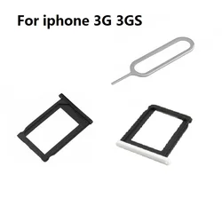 Soporte de bandeja de ranura para tarjeta Sim + Pin de expulsión para iPhone 3, 3GS, 4, 4S, 5, 5S, SE, 5C, nuevo