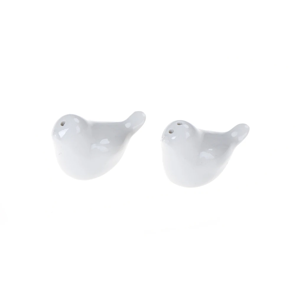 2Pcs/Pack Love Birds Ceramic Shaker Spice Jar Kitchen Spice Tools Wedding Party Gifts Bird Salt Pepper Shaker Kitchen Tools