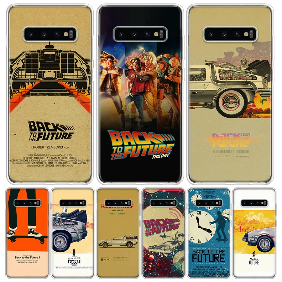 Classic Movie Back To The Future Vintage Phone Case For Samsung Galaxy S24 S22 S23 Ultra S20 FE S10 S21 Plus S10E S9 S8 + Coque