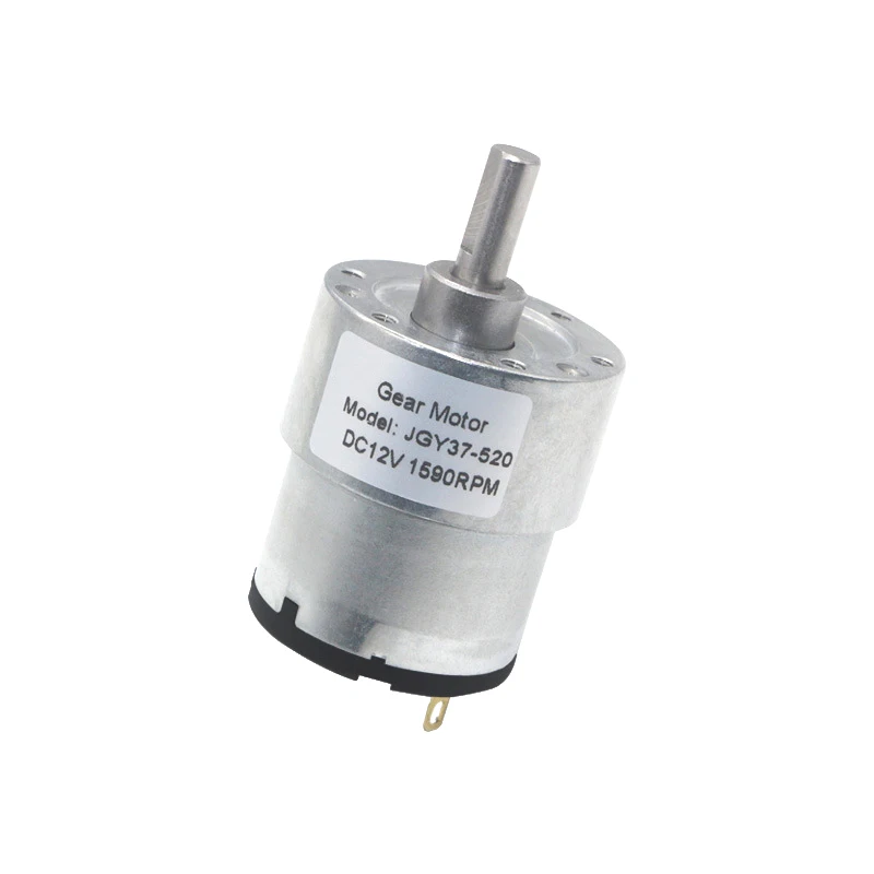 Moteur à Engrenages CC 12V/24V Haute Performance 10-1500 RPM – Réducteur Puissant Avec Codeur, Arbre Excentrique Ø37mm – Idéal Robotique & Automatisation