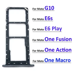 Neue Sim Card Slot Tray Halter Für Moto E6 Spielen E6S G10 Eine Aktion Einer Fusion Makro Reparatur Teile