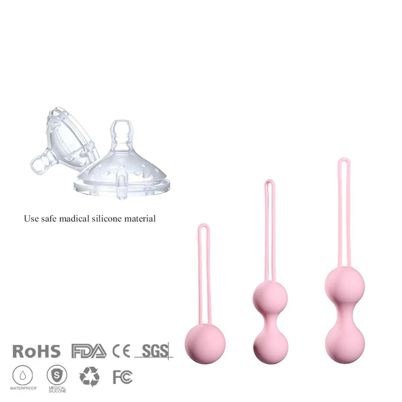 Safe Silicone Smart Kegel Ben Wa Ball Vagina Tighten Exercise Machine Vaginal Plug Geisha Balls Sex Toys For Women