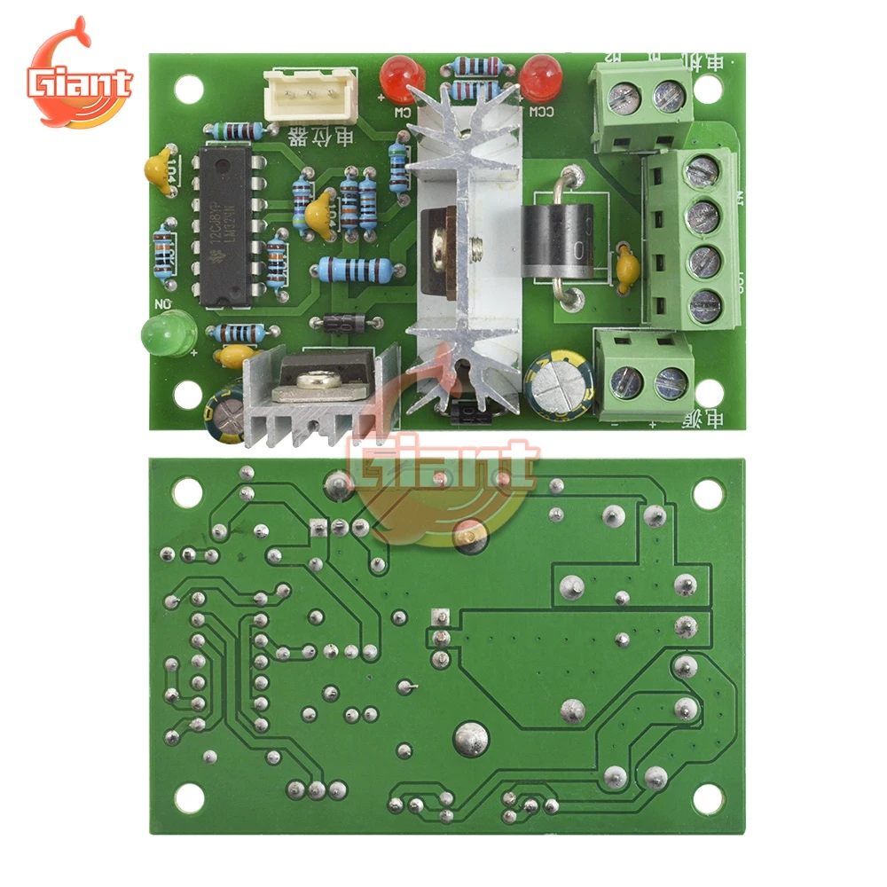 DC6-30V 6a l0371 controlador de velocidade do motor reversível pwm controle para a frente reverso interruptor placa módulo 10a 12v 24v regulador de corrente