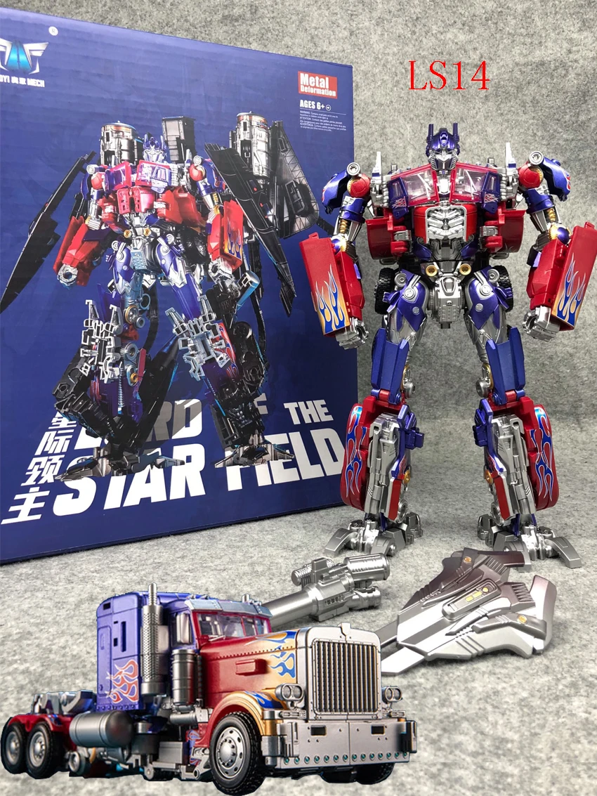 Transformation Toys Optimus AOYI BMB LS14 Action Anime Figurine LS15 OP Star Elder Aircraft Skyfire Combination Robot Model Gift