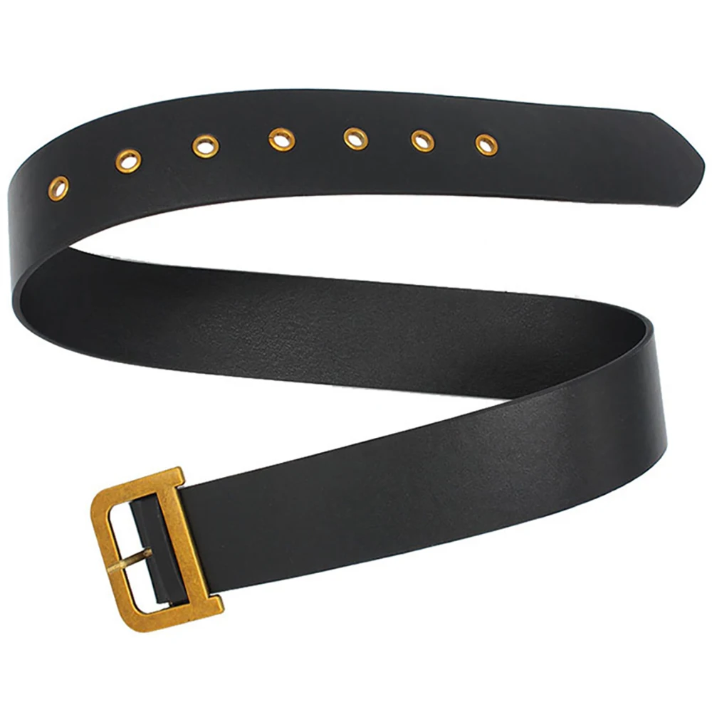 Goth Vintage Luxury Designer Belts High Quality Women D Belt PU Leather D Buckle Strap for Jeans Dress Fashion