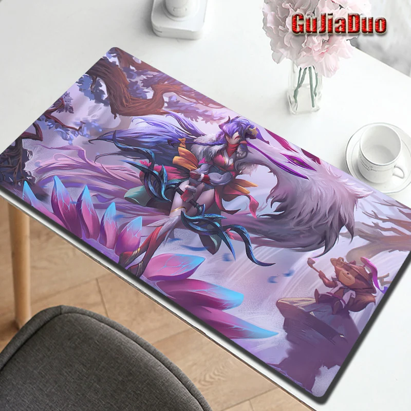 League Of Legends Kindred Alas Mouse Besar Gamer Laptop Keyboard Meja Tikar Gaming Aksesori Anime Mousepad untuk LOL/Dota2