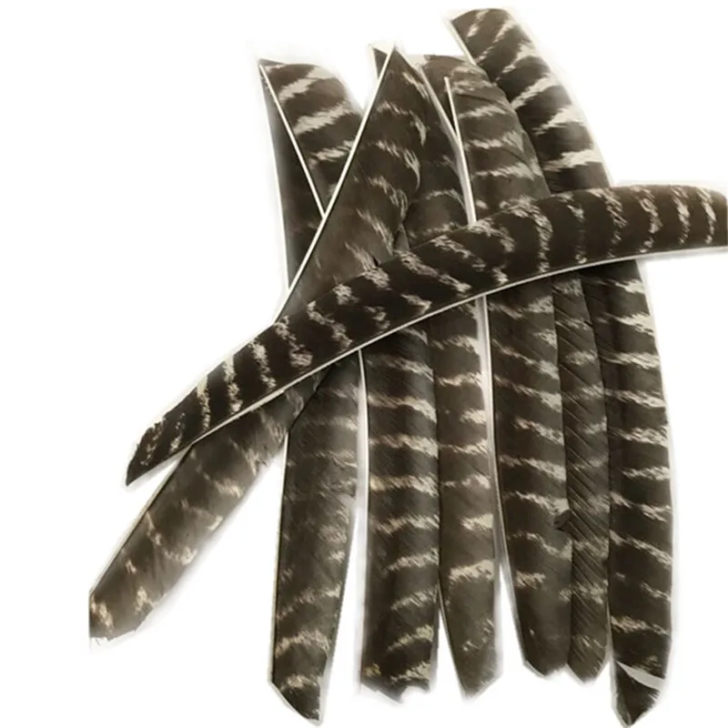 50Pcs Full Length Real Turkey Feather Arrow Feather Fletches Left Wing For Arrow Training Target Shooting Archery Accessories
