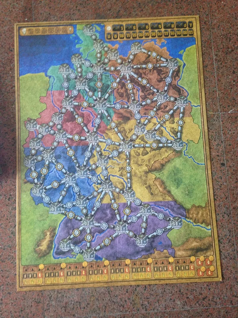 Power Grid Board Game English Verison Cards Game Germany + United States Map