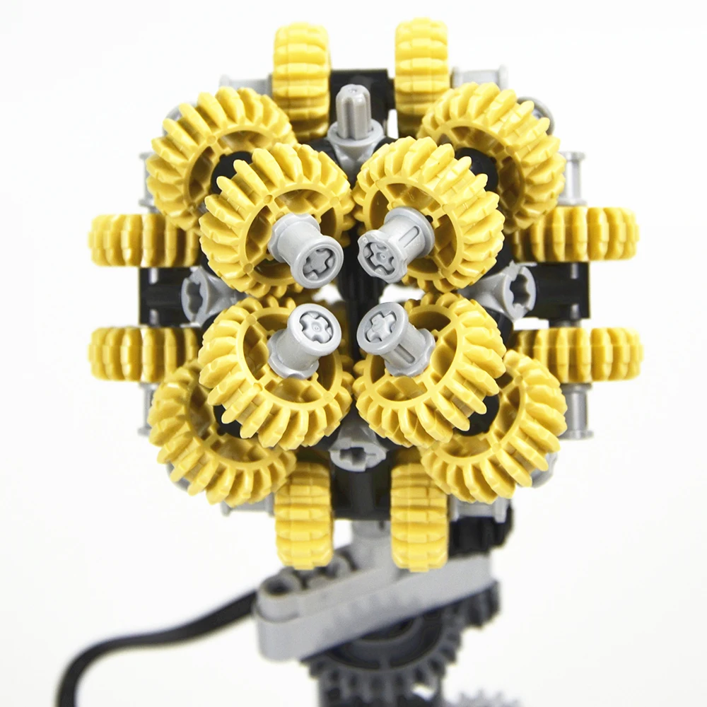 MOC Bausteine Selbst-Verriegelung Ziegel Technische teile Technische Getriebe Ball kompatibel mit Lego 3649 18575 für kinder jungen spielzeug