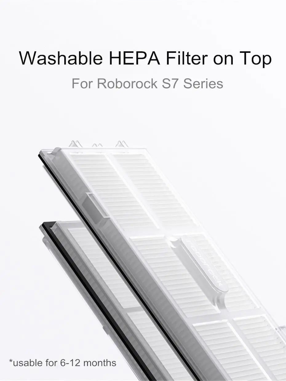 Rodillo principal para Xiaomi Roborock S7 T7S Plus, cepillo lateral con filtro Hepa, piezas de aspiradora, accesorios de repuesto