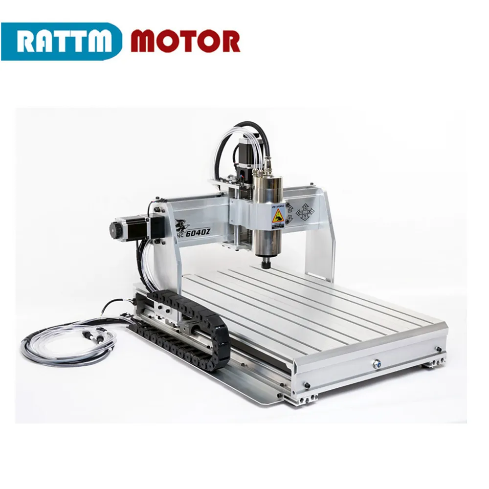 Macheu4 4 eixos 6040 cnc fresadora 2.2kw 220v/110v porta usb mach3 para a máquina de trabalho de madeira com interruptor de limite