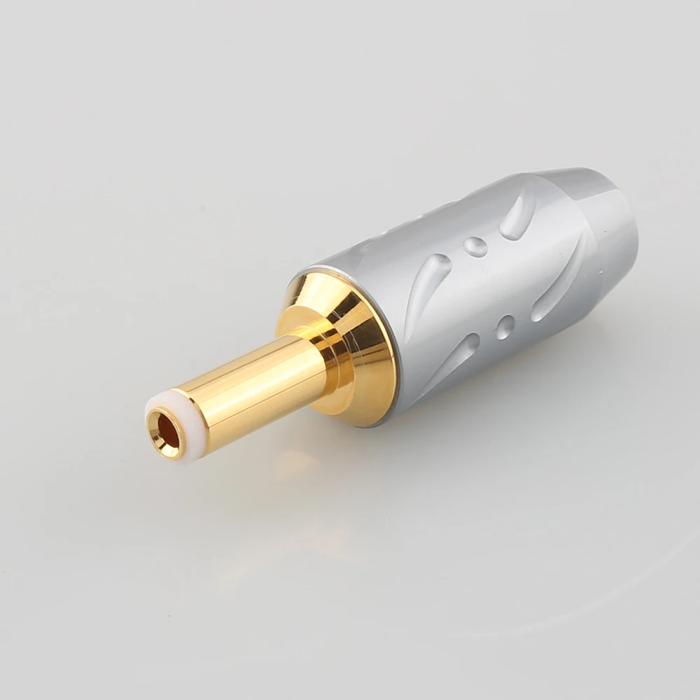 

High Quality Viborg DC2.5 Gold-plated DC power plug For HIFI Audio DC Barrel Plug New