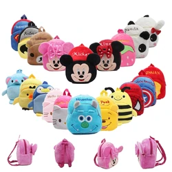 Disney Mickey Stitch simpatico cartone animato per bambini zaino in peluche giocattoli mini borsa da scuola regali per bambini ragazzo ragazza borse per studenti per bambini portafoglio