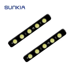 SUNKIA LED Universal 100% Waterproof Car 5 LED Daytime Running Light DRL Fog Warning Decorative Lamp Super Bright